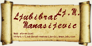 Ljubibrat Manasijević vizit kartica